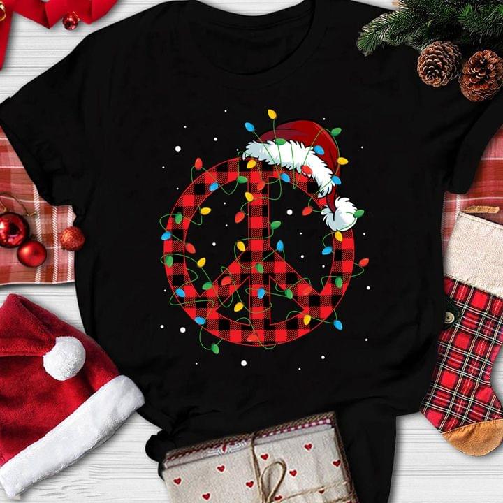 Christmas Peace Hippie Santa Claus Shirt Christmas Peace Hippie Santa Claus Shirt