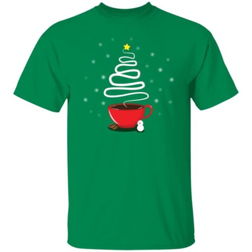 Christmas Tree Hot Coffee Winter Shirt