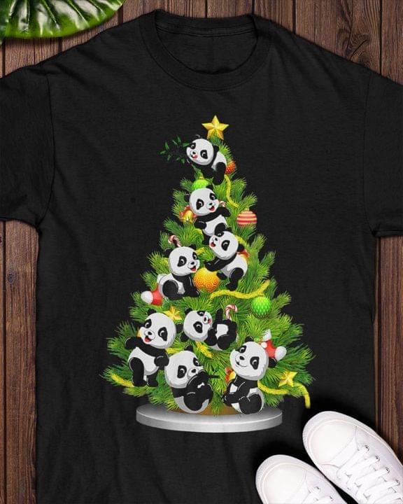 Christmas Tree Pandas Shirt Christmas Tree Pandas Shirt