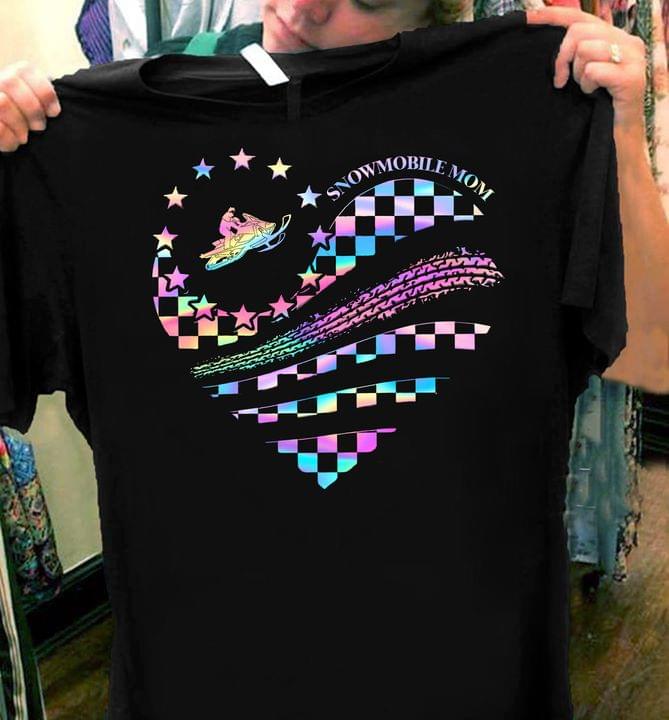Classic Snowmobile Mom Motor Vehicle Racing Mommy Heart Stars Sport Mother's Day Gifts For Snowmobile Riders shirt Classic Snowmobile Mom Motor Vehicle Racing Mommy Heart Stars Sport Mother's Day Gifts For Snowmobile Riders shirt