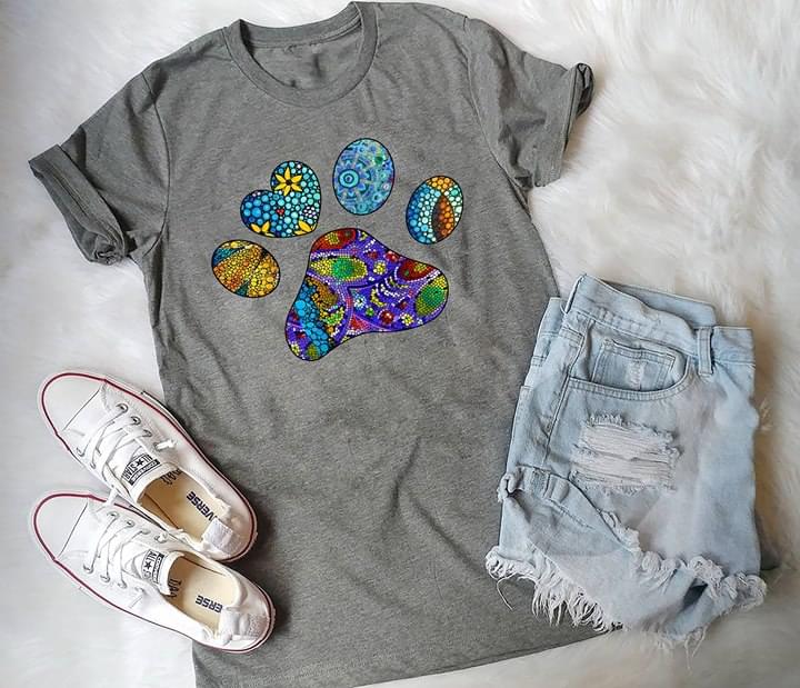Colorful Eggs And Heart Shaped The Cute Furry Footstep Shirt Colorful Eggs And Heart Shaped The Cute Furry Footstep Shirt