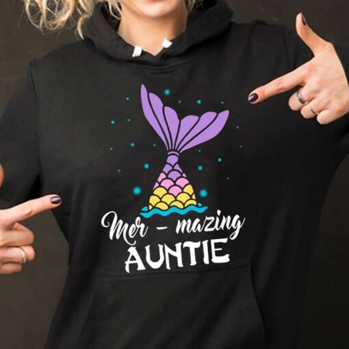 Colorful Fish Mer Mazing Auntie Hoodie