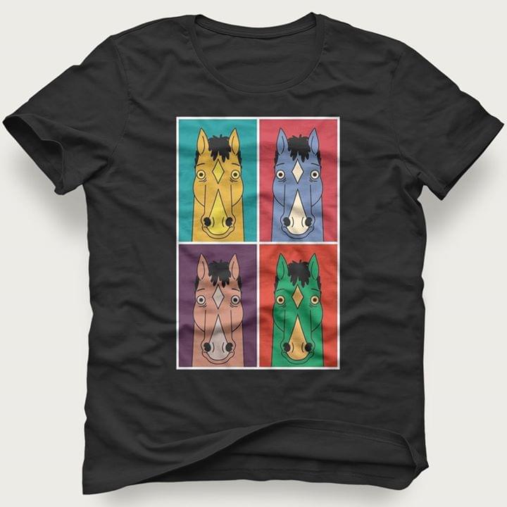 Colorful Funny Horse Faces Shirt Colorful Funny Horse Faces Shirt