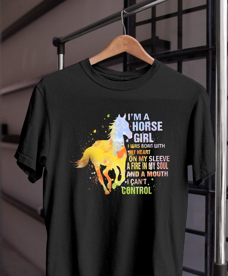 Colorful I'm A Horse Girl With Beautiful Soul T-Shirt Sweatshirt Hoodie Colorful I'm A Horse Girl With Beautiful Soul T-Shirt Sweatshirt Hoodie