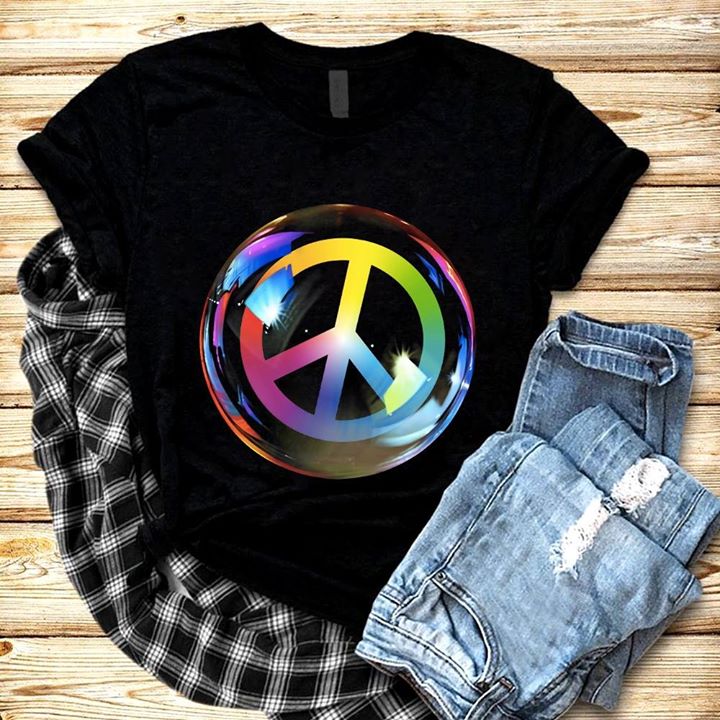 Colorful Peace And Bubble Shirt Colorful Peace And Bubble Shirt