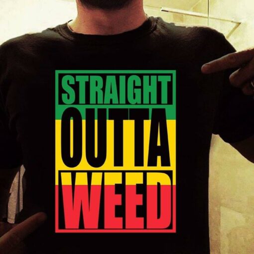 Colorful Straight Outta Weed Shirt