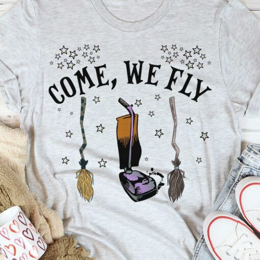 Come We Fly Stars Witch Brooms Vacuum Cleaner Shirt