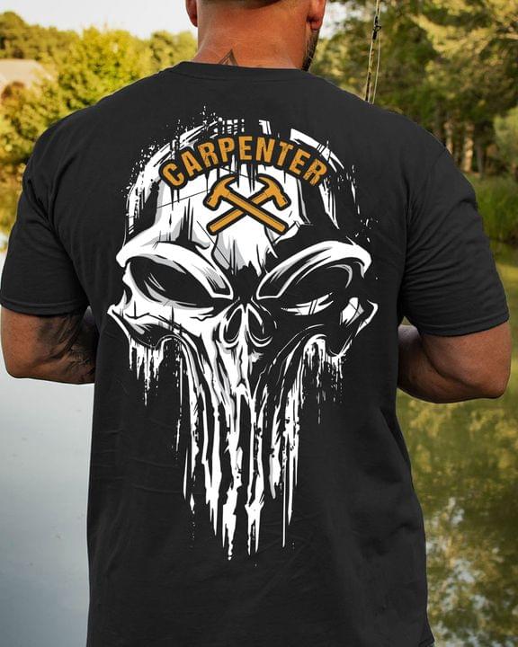Cool Skull Carpenter Love Job Shirt (Back Side) Cool Skull Carpenter Love Job Shirt (Back Side)