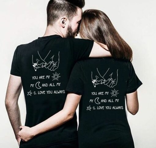 Couple Style You Are My Sun My Moon And All My Stars Love You Always Shirt