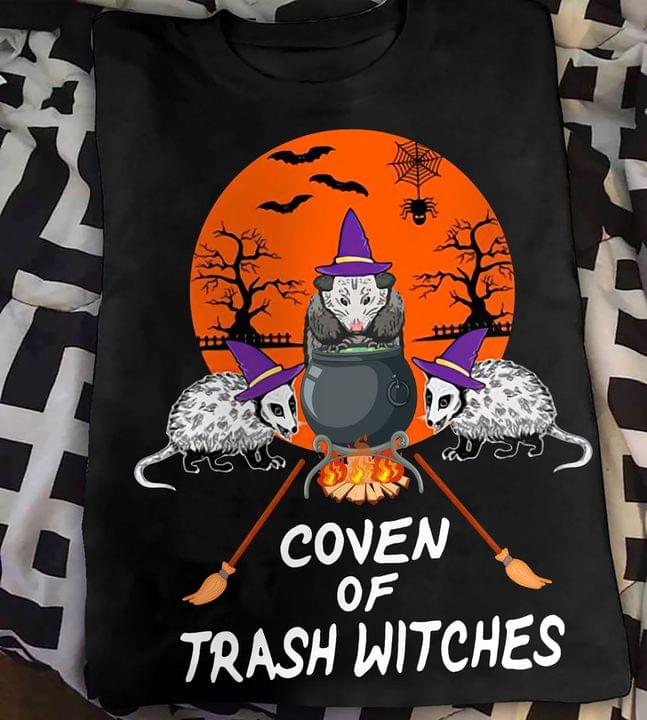Coven Of Trash Witches Halloween Shirt Coven Of Trash Witches Halloween Shirt