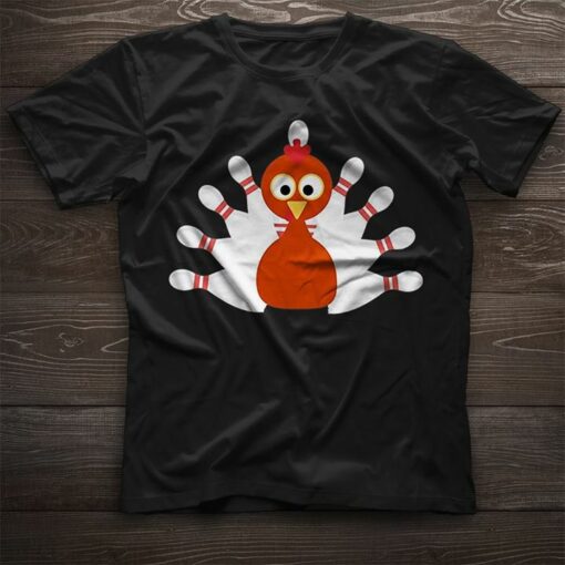 Cute Bowling Baby Turkey Shirt