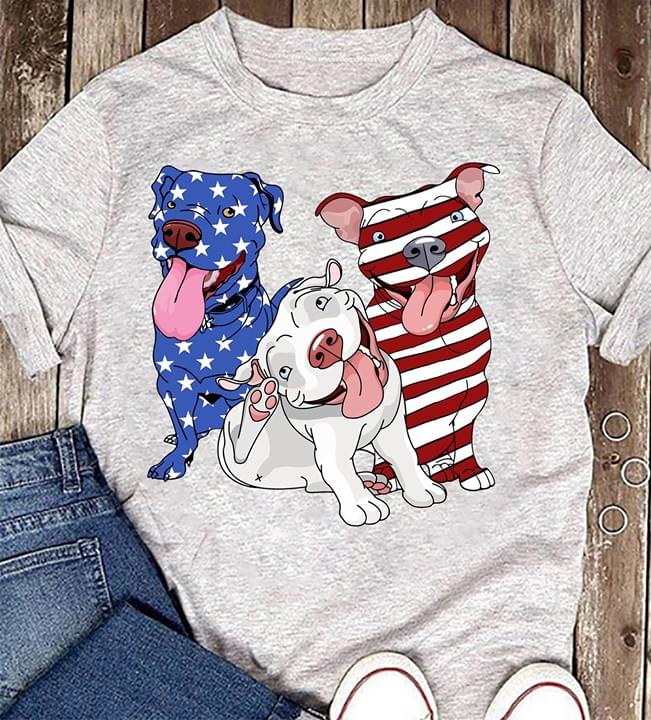 Cute Bulldog Mixed American Flag Shirt Cute Bulldog Mixed American Flag Shirt