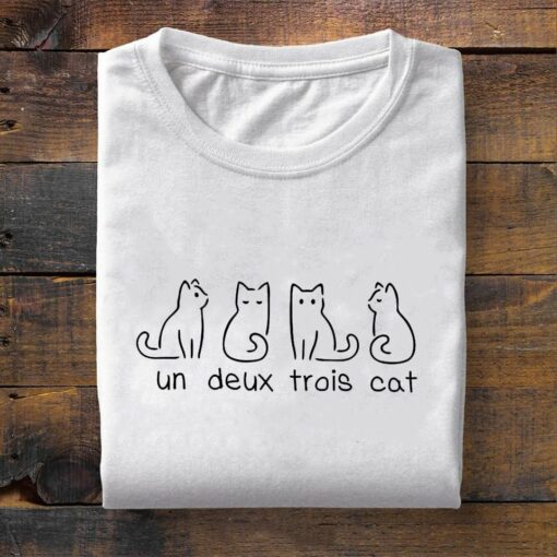 Cute Cat Shirt, Un Deux Trois Cat