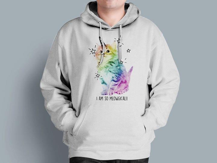 Cute Colorful UniCat I Am So Mewgical !! Hoodie Cute Colorful UniCat I Am So Mewgical !! Hoodie