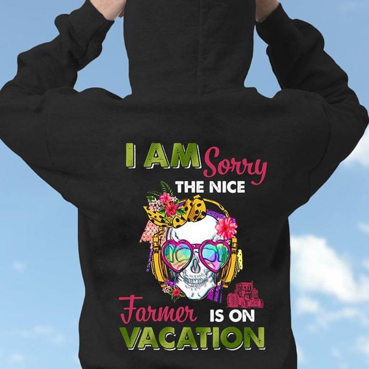 Cute Heart Glasses Flower Girl Skeleton Skull I Am Sorry The Nice Hoodie (Back Side) Cute Heart Glasses Flower Girl Skeleton Skull I Am Sorry The Nice Hoodie (Back Side)