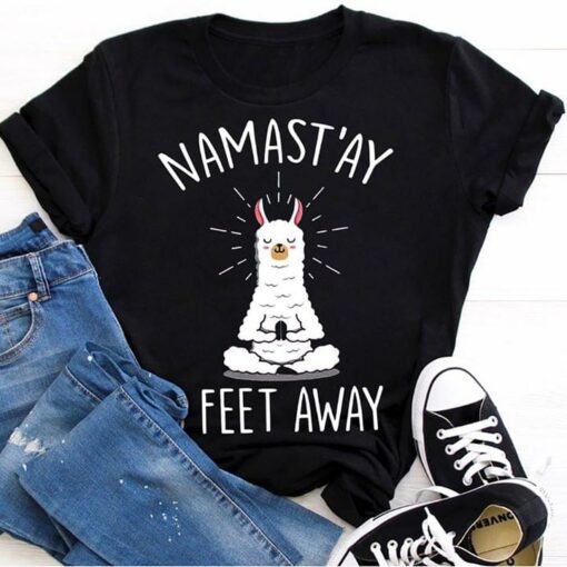 Cute Lalama Namast’ay Feet Away T-Shirt Sweatshirt Hoodie