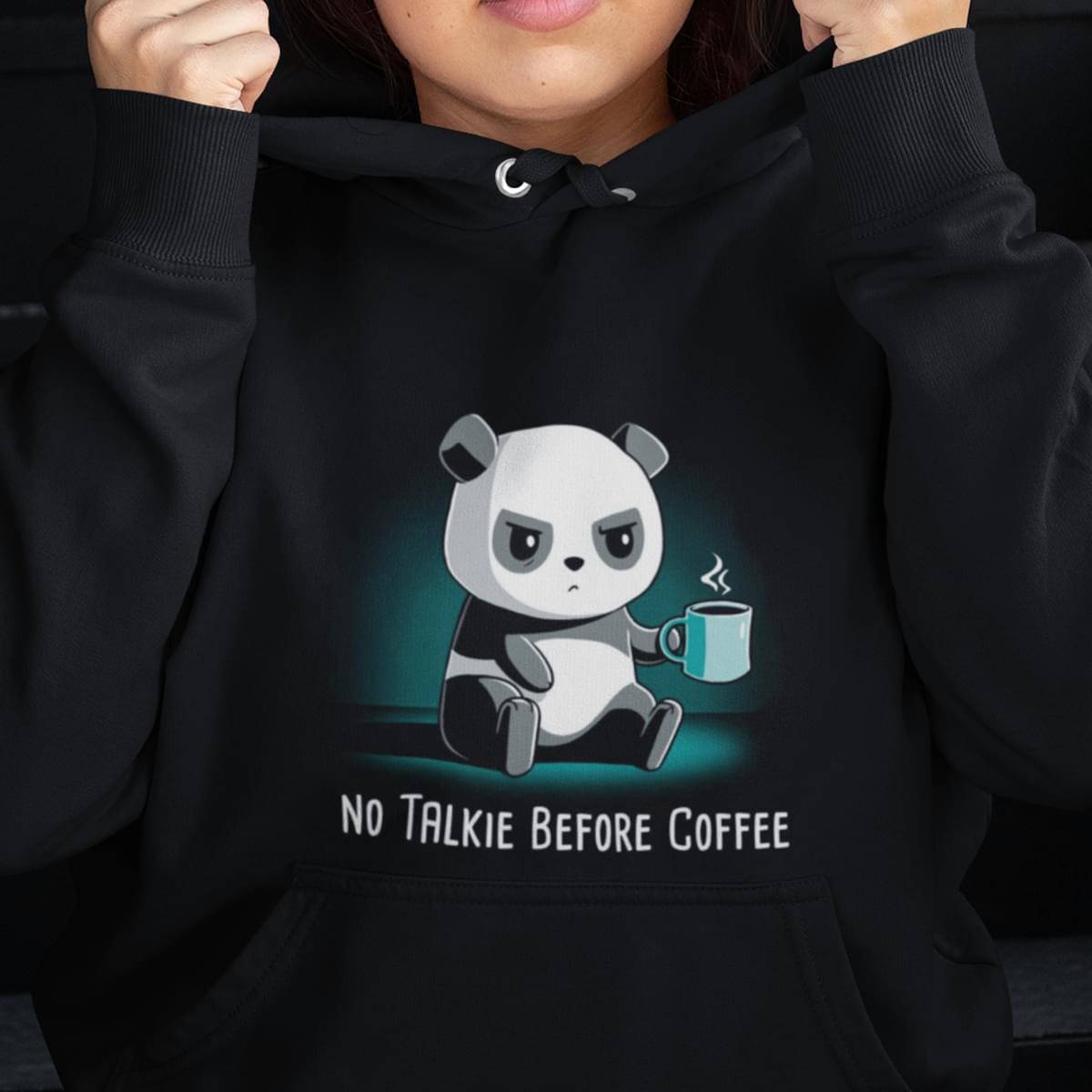Cute Panda No Talkie Before Coffee T-Shirt Sweatshirt Hoodie Cute Panda No Talkie Before Coffee T-Shirt Sweatshirt Hoodie