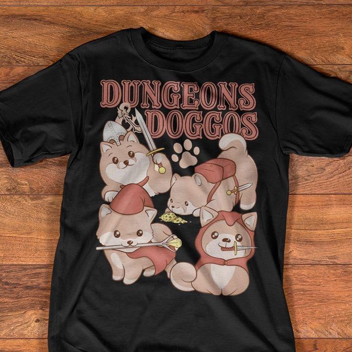 Cute Puppies Dungeons Dogos T-Shirt Cute Puppies Dungeons Dogos T-Shirt