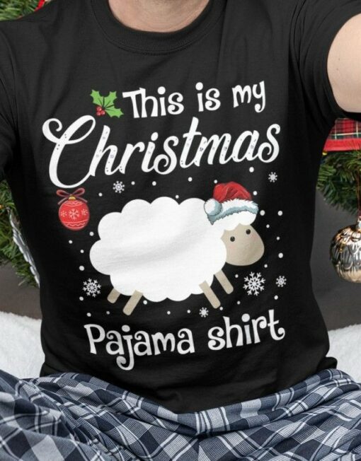 Cute Sheep, This Is My Christmas Pajama Shirt