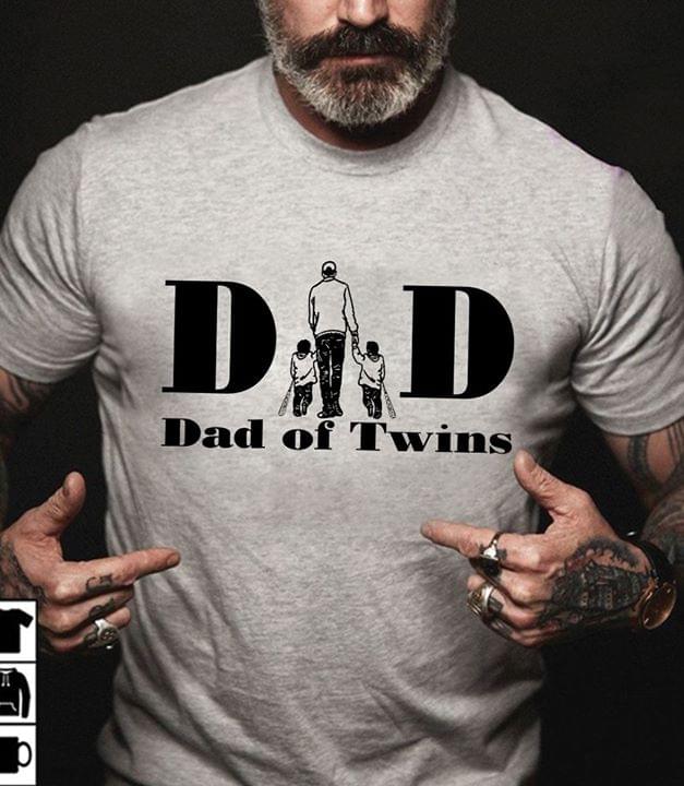 Dad Dad Of Twins Shirt Dad Dad Of Twins Shirt