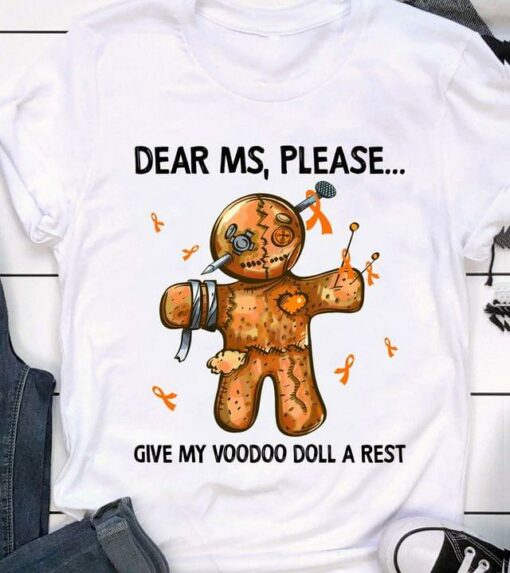 Dear Ms Please Give My Voodoo Doll A Rest Orange Voodoo Doll Ribbons Shirt