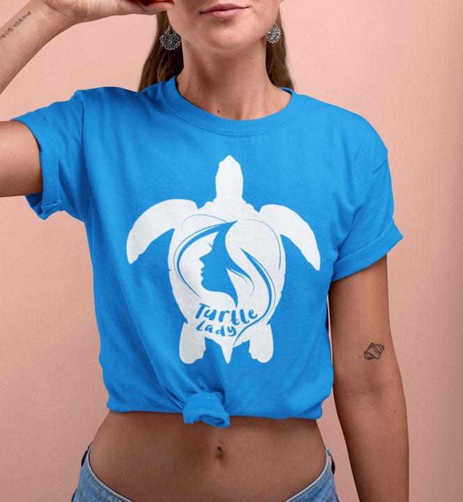Deep Sea Animals Turtle Lady Girl Simple Shirt Deep Sea Animals Turtle Lady Girl Simple Shirt