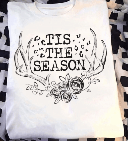 Deer Hunting Shirt for Men – Tis The Season Buck Horn Tee