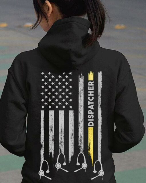 Dispatcher Flag Of America Headphones Shirt