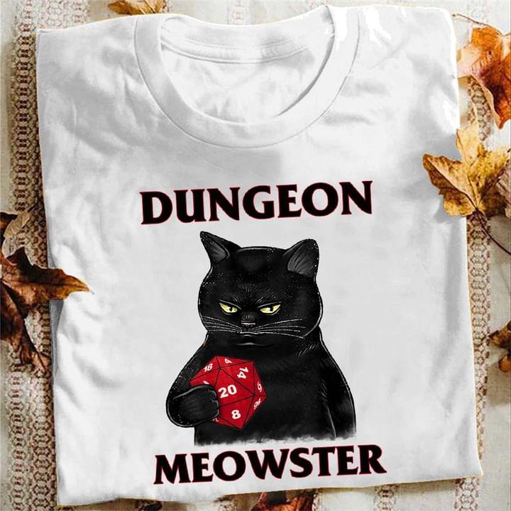 Dungeon Meowster Black Cool Cat With Rubik Shirt Dungeon Meowster Black Cool Cat With Rubik Shirt