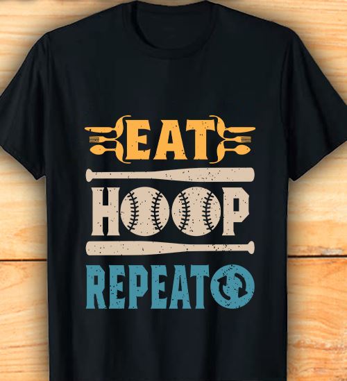 Eat Hoop Repeat Baseball Vintage Simple Shirt Eat Hoop Repeat Baseball Vintage Simple Shirt