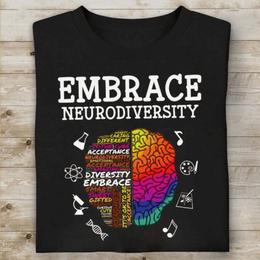 Embrace Neurodiversity Autism Awareness Supporter T-Shirt