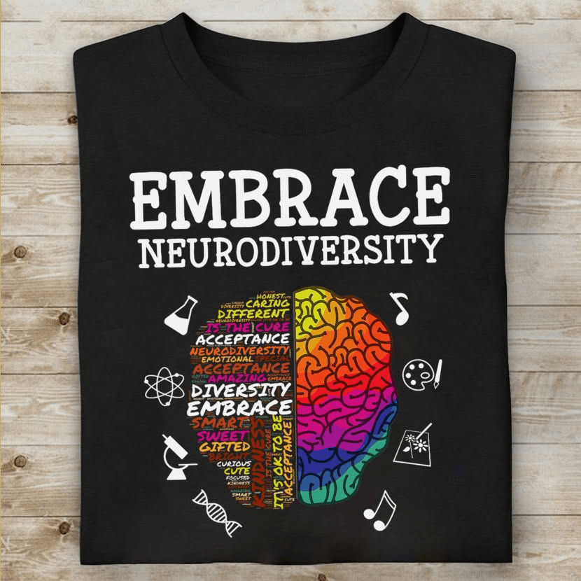 Embrace Neurodiversity Autism Awareness Supporter T-Shirt Embrace Neurodiversity Autism Awareness Supporter T-Shirt