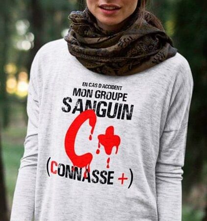 En Cas Daccident Mon Groupe Sanguin Connasse Shirt En Cas Daccident Mon Groupe Sanguin Connasse Shirt