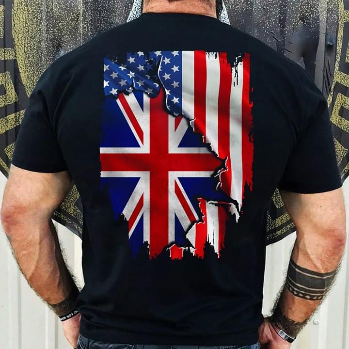 England Inside United States Flag Shirt (Back Side) England Inside United States Flag Shirt (Back Side)