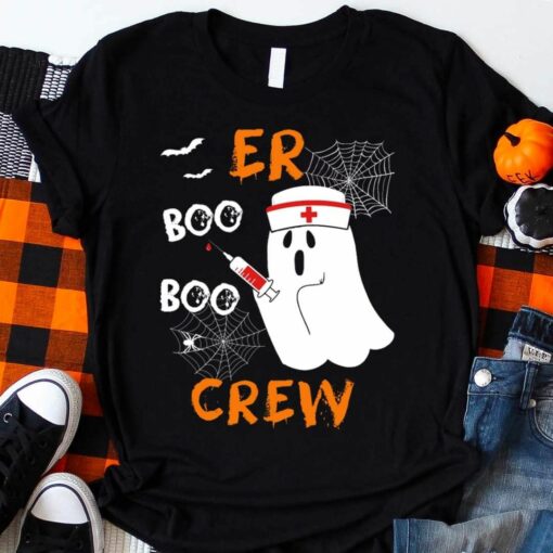 Er Boo Boo Crew Ghost Halloween Nurse Shirt
