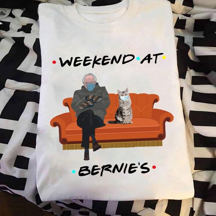 FRIENDS weekend At Bernie's Cat Holiday Christmas Shirt FRIENDS weekend At Bernie's Cat Holiday Christmas Shirt