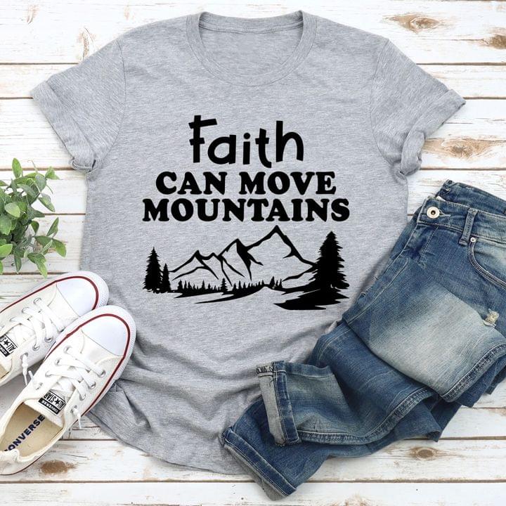 Faith Can Move Mountains Painted Landscape Shirt Faith Can Move Mountains Painted Landscape Shirt