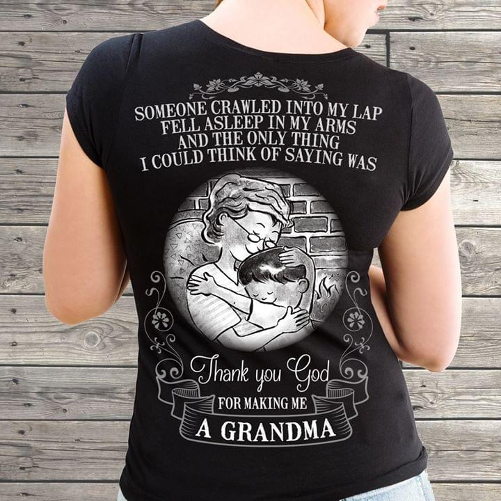 Family Love Someone Crawled Into My Lap Fell Asleep In My Arms Shirt (Back Side) Family Love Someone Crawled Into My Lap Fell Asleep In My Arms Shirt (Back Side)