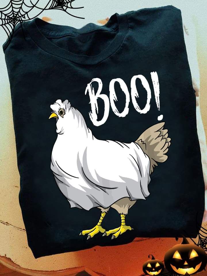 Farmer Chicken Halloween Shirt, Boo Farmer Chicken Halloween Shirt, Boo