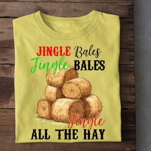 Farmer Christmas Shirt, Jungle Bales Jungle Bales Jungle All The Hay