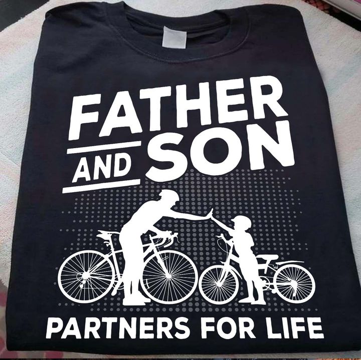 Father And Son Partners For Life Dad Child Bikers Shirt Father And Son Partners For Life Dad Child Bikers Shirt