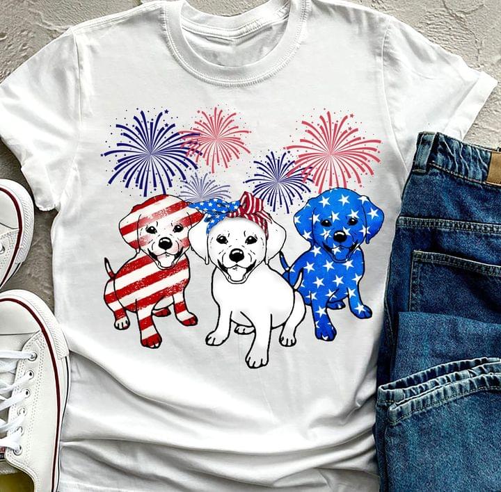 Fireworks Puppies Flag Of America Shirt Fireworks Puppies Flag Of America Shirt