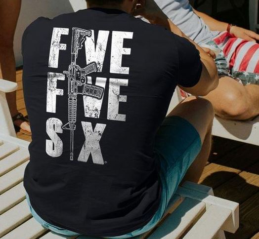 Five Five Six Gunner Soldier Veteran Shirt (Back Side) Five Five Six Gunner Soldier Veteran Shirt (Back Side)