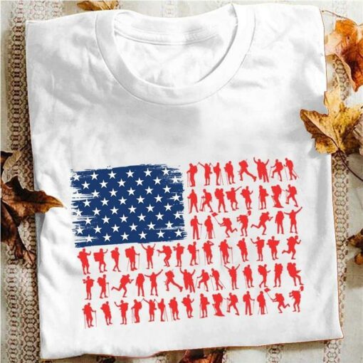 Flag Of America People Hikers Shirt