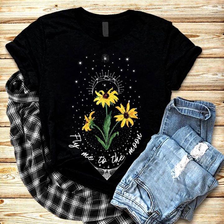 Fly Me To The Moon Old Music Vintage Flower Shirt Fly Me To The Moon Old Music Vintage Flower Shirt