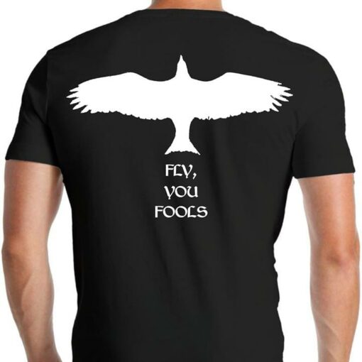 Fly You Fools The Bird Simple Shape  T-Shirt Sweatshirt Hoodie (Back Side)