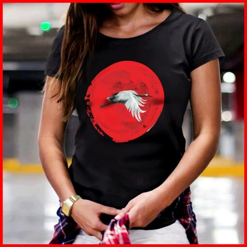 Flying The Crane And The Sun Art Style Shirt