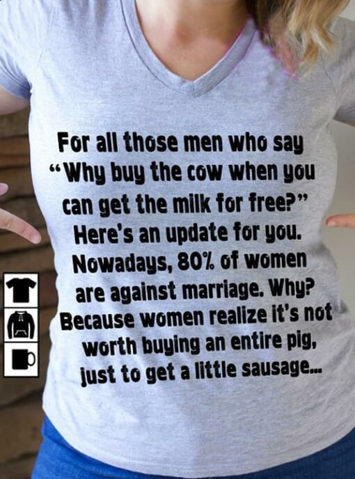 For All Those Men Who Say Why Buy The Cow Shirt