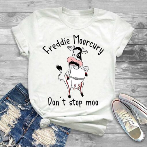 Freddie Moorcury Don’t Stop Moo Shirt