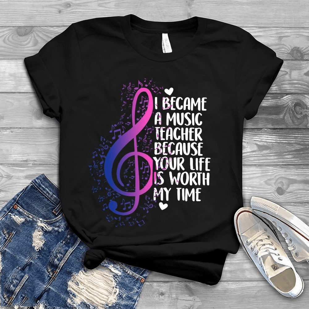 Funny Music Teacher Shirt - Inspirational Gift for Music Lovers & Students Funny Music Teacher Shirt - Inspirational Gift for Music Lovers & Students